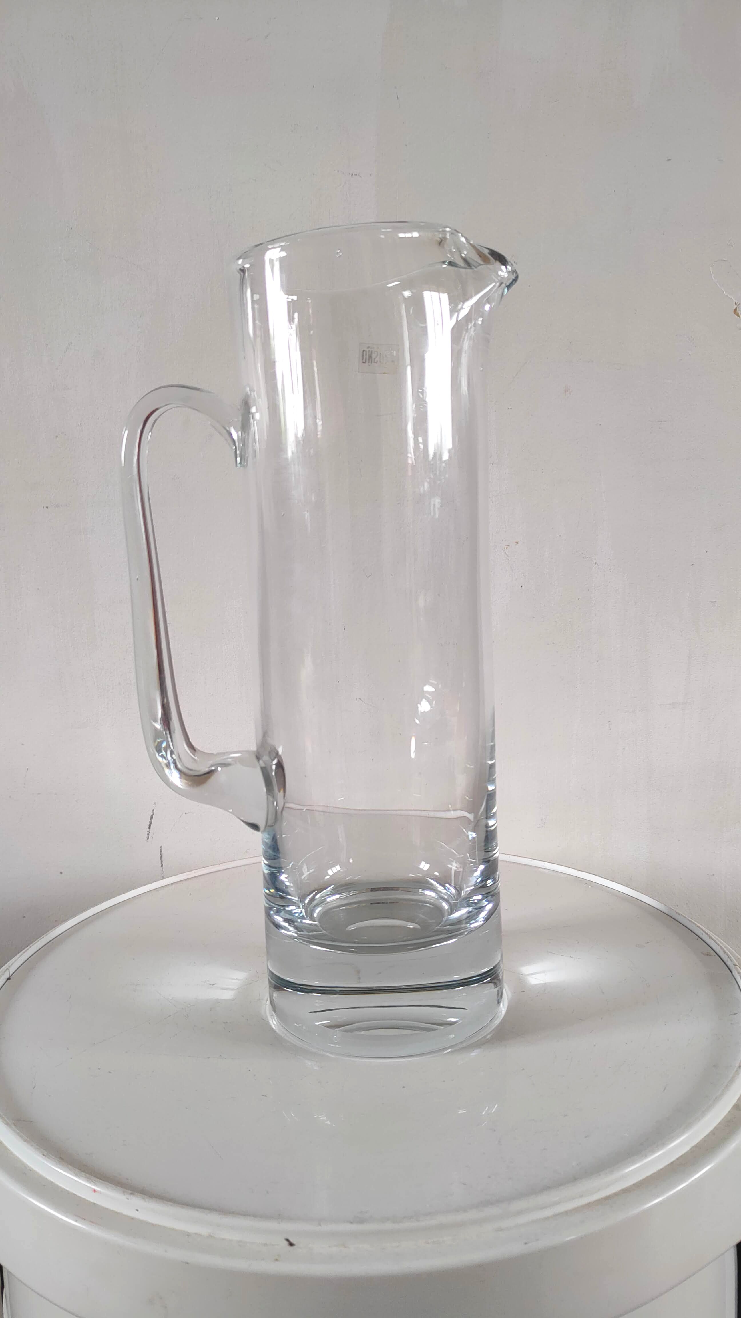 Glass pitcher Design Krosno 70s
