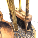 Bronze fireplace servant
