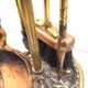 Serviteur a cheminée en bronze