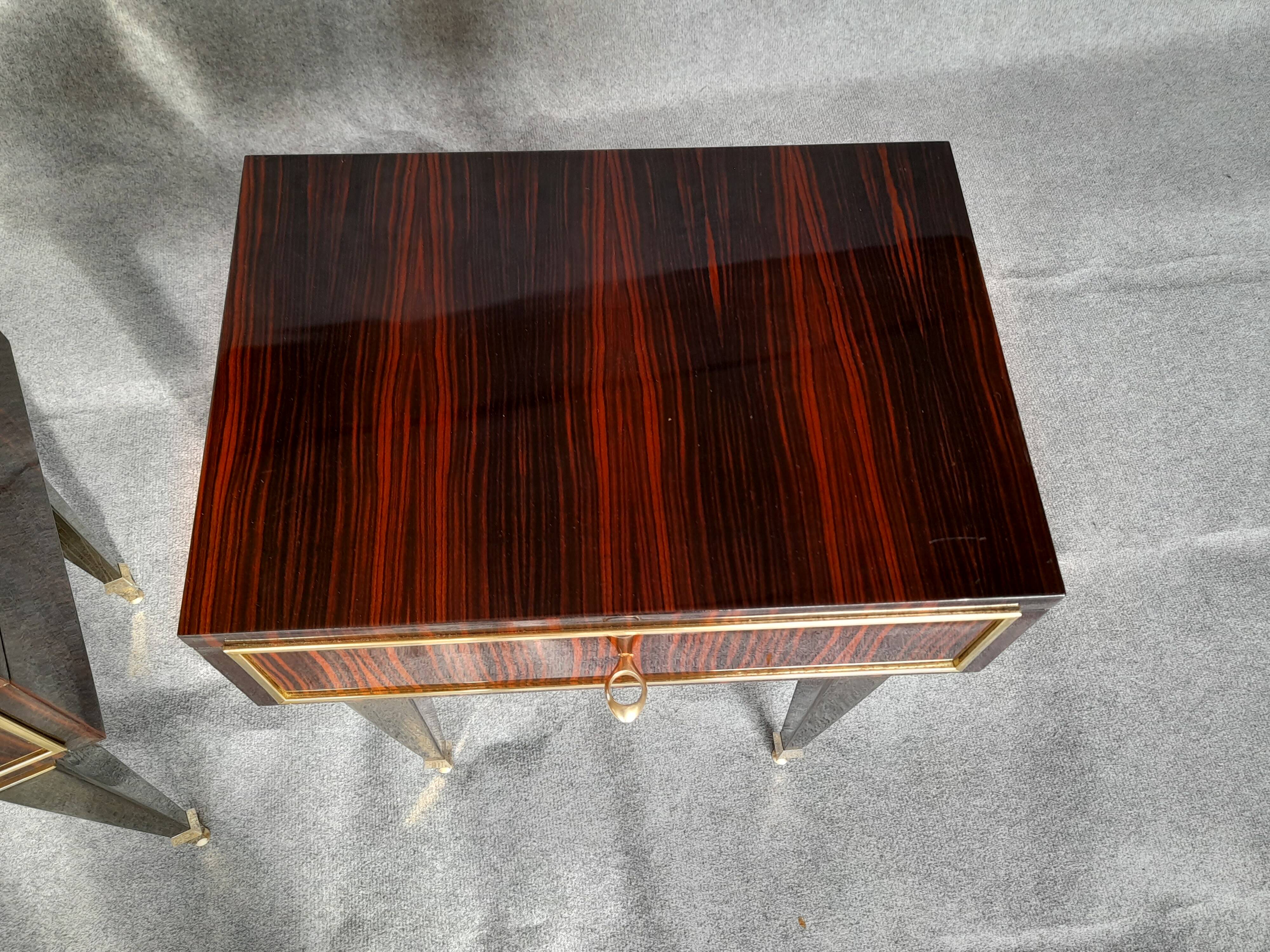 1 pair of vintage bedside tables from the 1960s