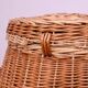 Panier à linge vintage en osier, 1970, Tchécoslovaquie