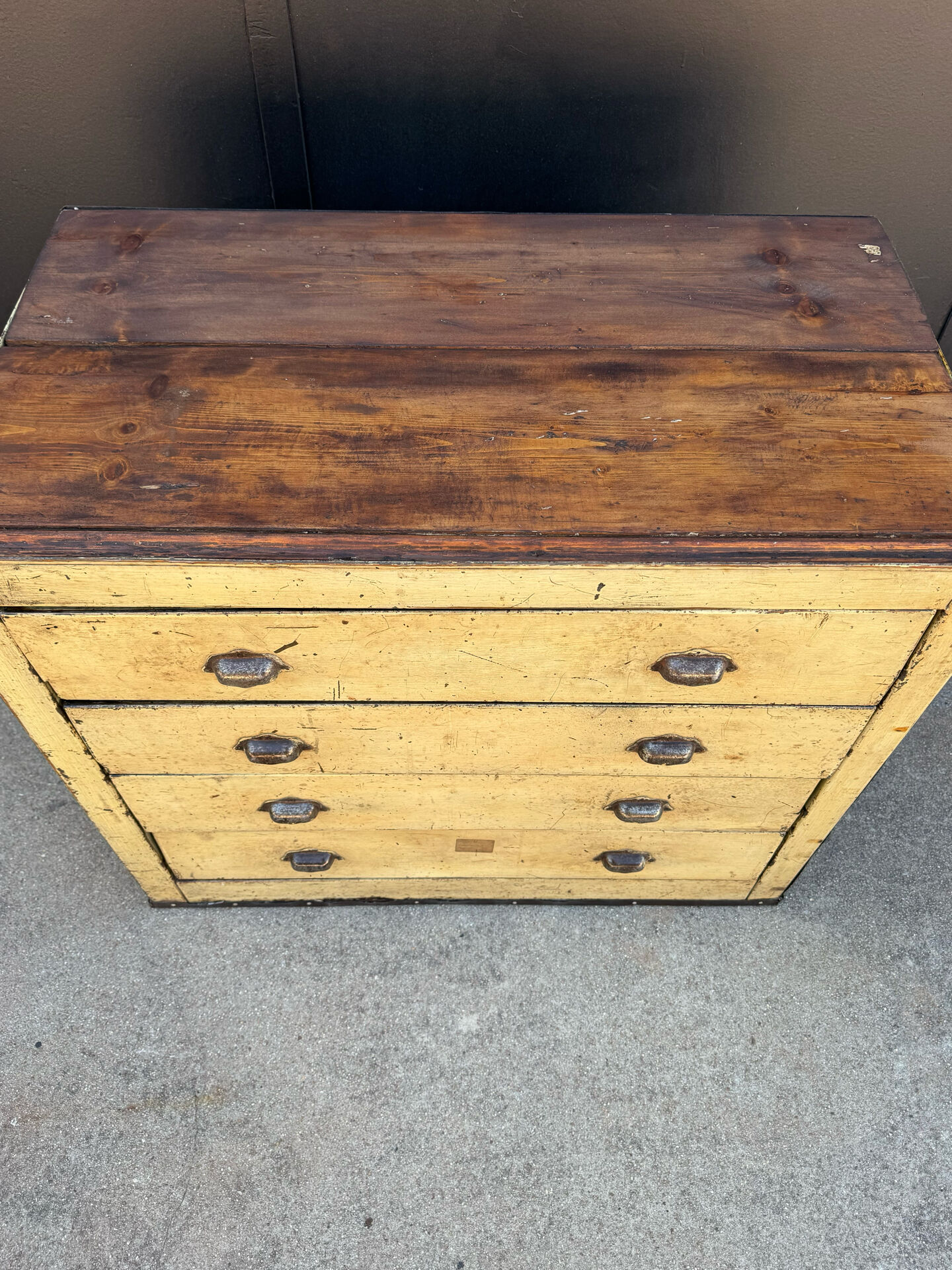 1940s iron and wood workshop furniture