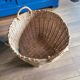Basket, vintage woven wicker pot cover