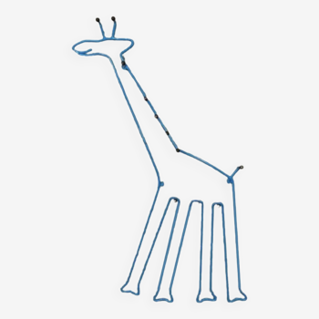 Porte-manteau mural girafe bleu et noir pour enfant IKEA