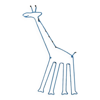 Porte-manteau mural girafe bleu et noir pour enfant IKEA