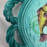 Large ceramic cut dish Monaco Cerart fish