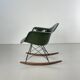 Eames Herman Miller 1950s RAR rocking chair in dark olive green