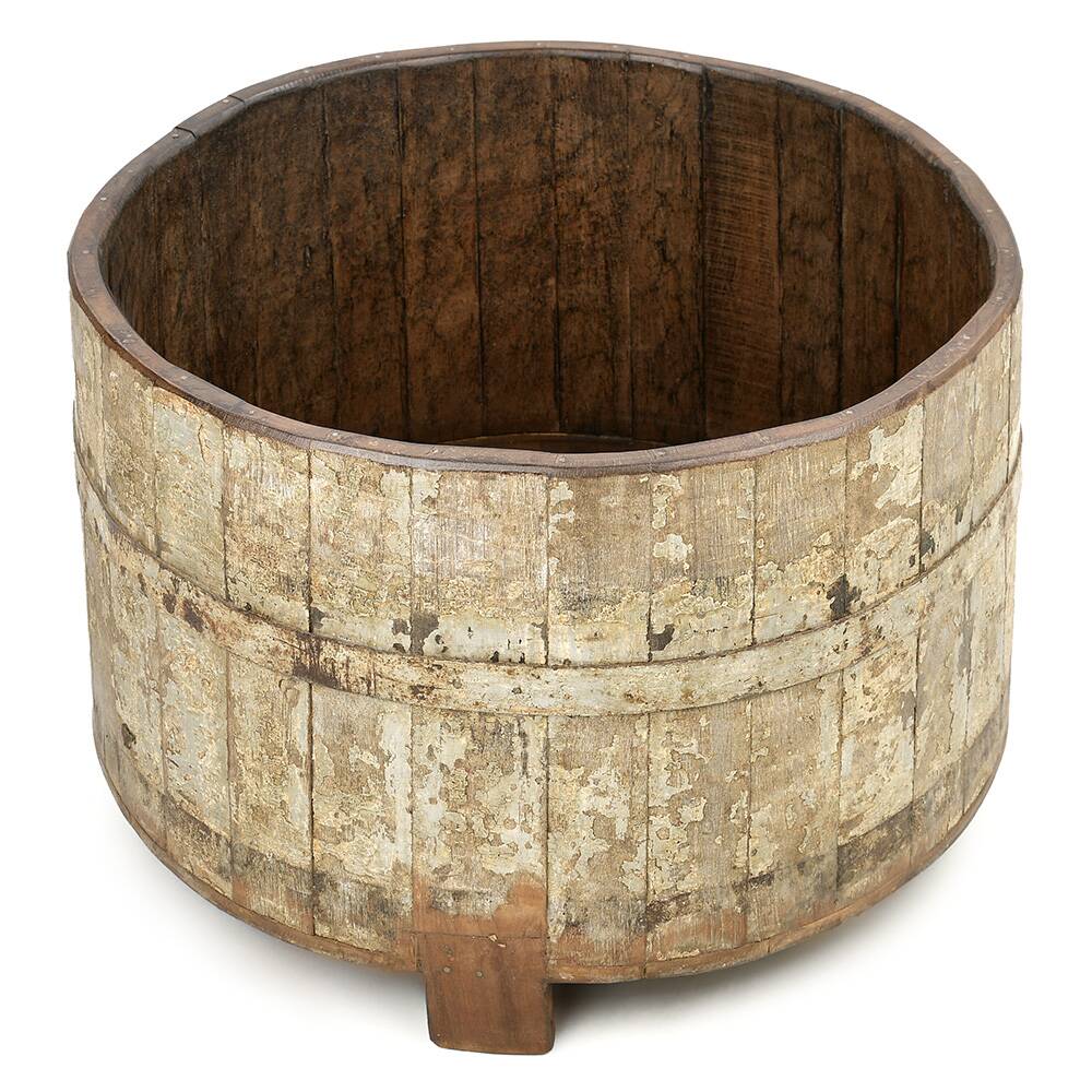 Weathered solid wood tray