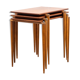 Set de trois tables gigognes années teck édition Opal vintage