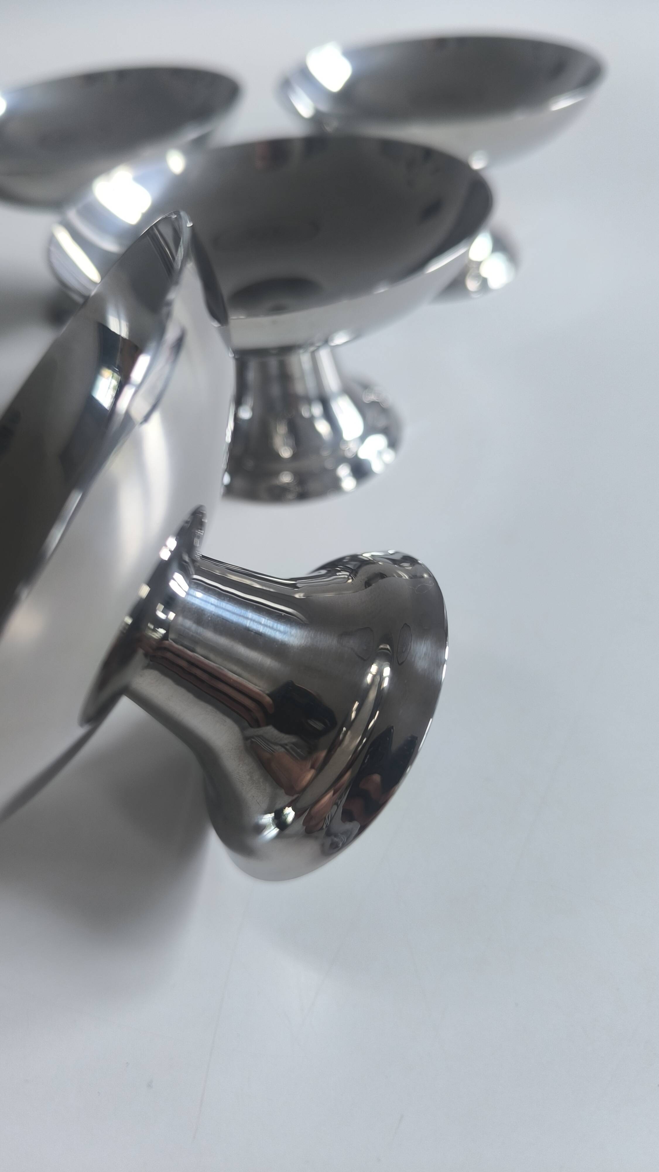 Set de 6 coupes à glace en inox 18/10