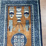 Tapis chinois ancien fait à la main