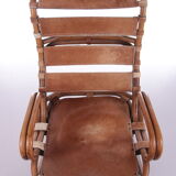 Tito Agnoli Relax chair made of Bamboo and leather, 1960
