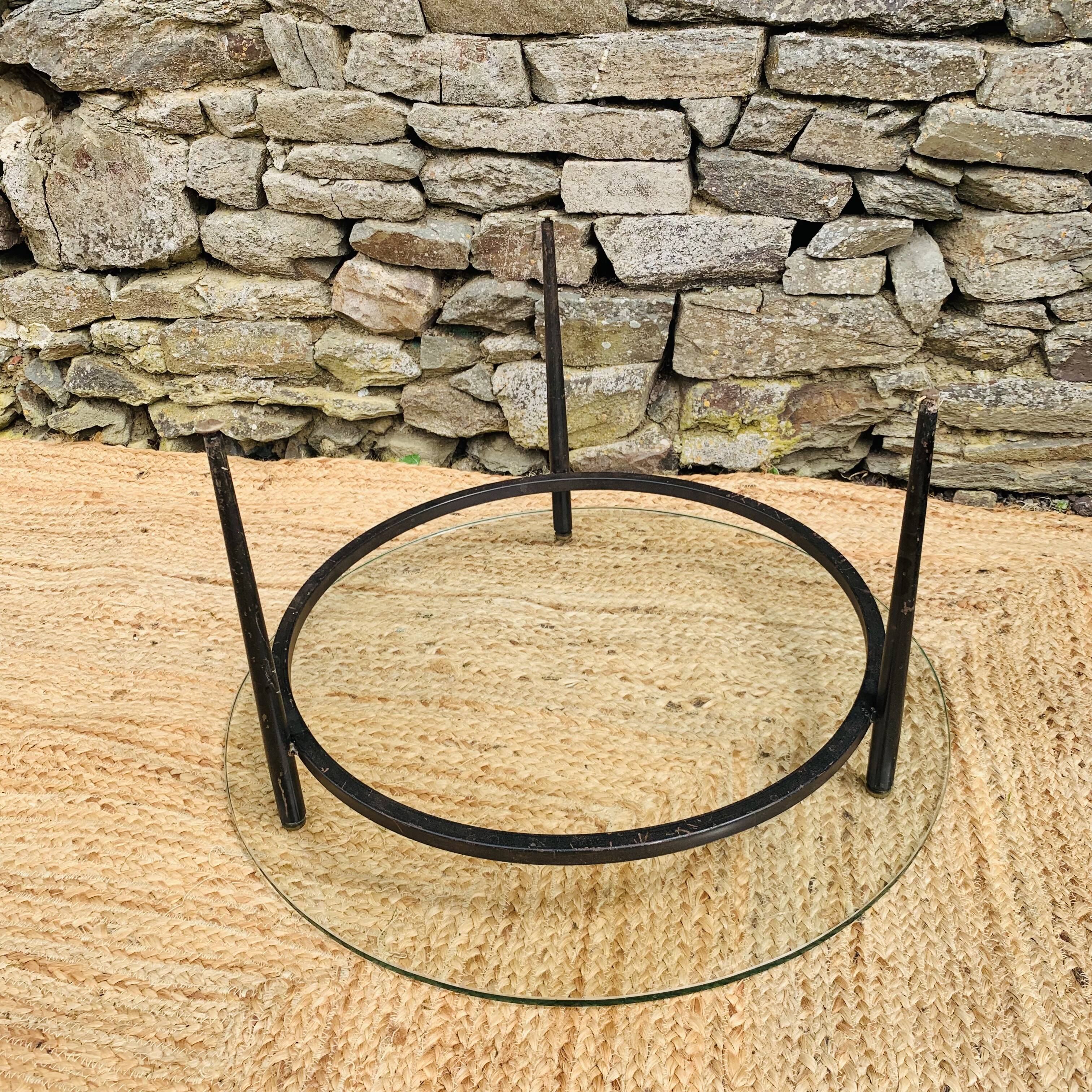 Vintage coffee table by Roger Le Bihan