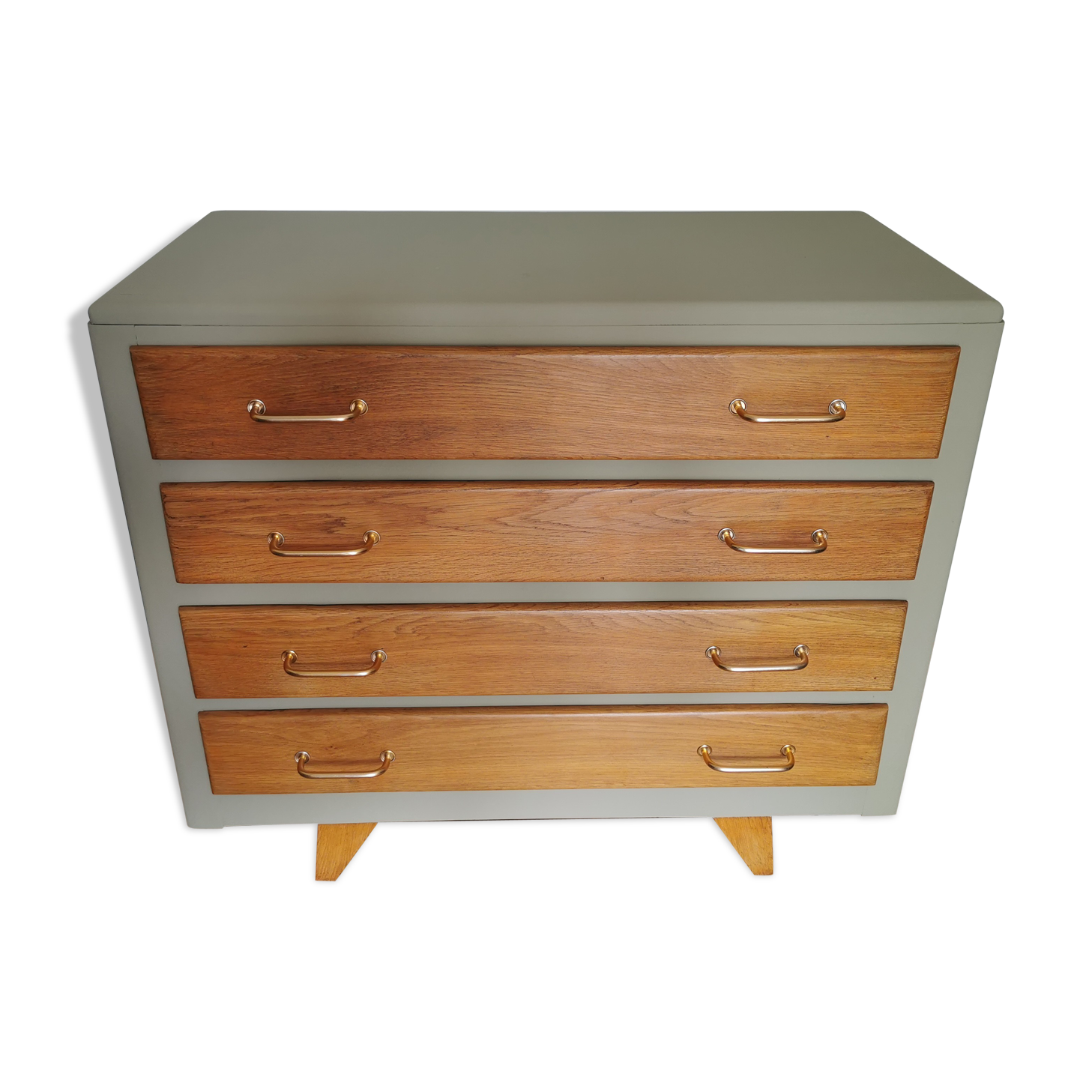 Vintage dresser revamped compass feet