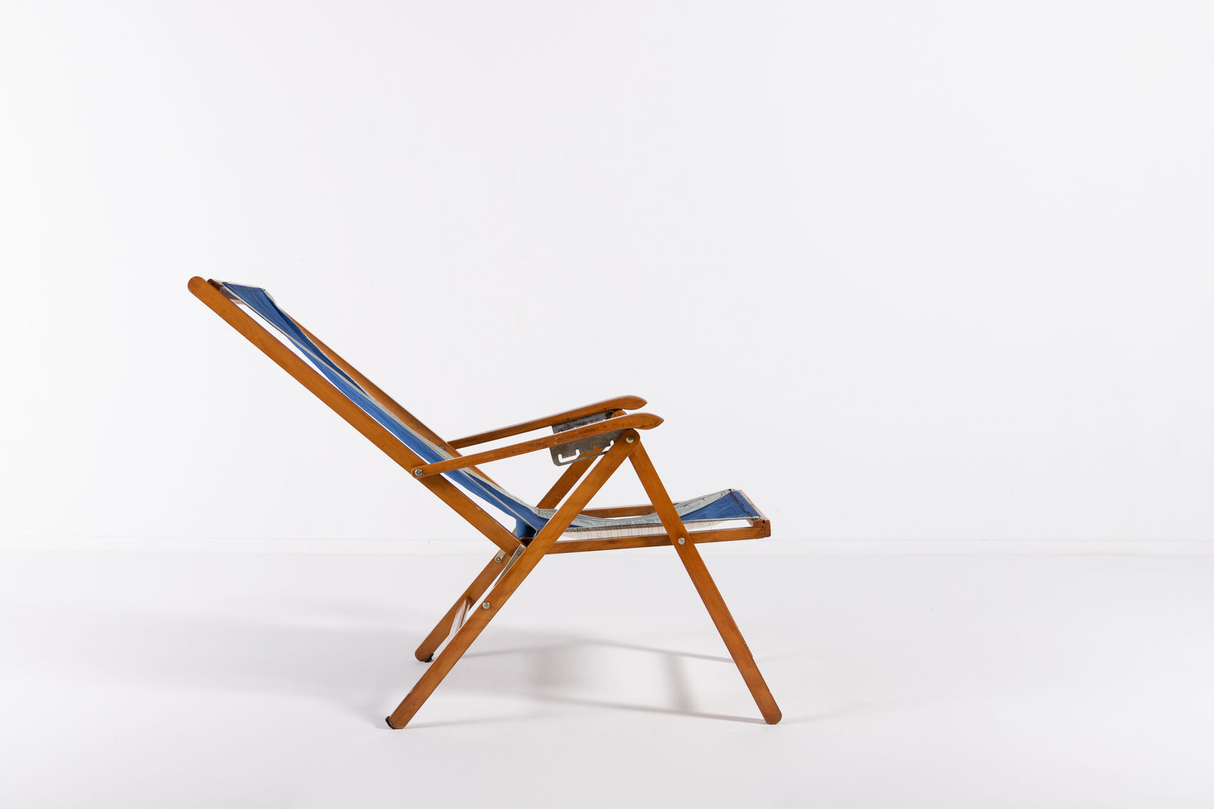 Italian foldable chaise longue by Fratelli Reguitti 1960