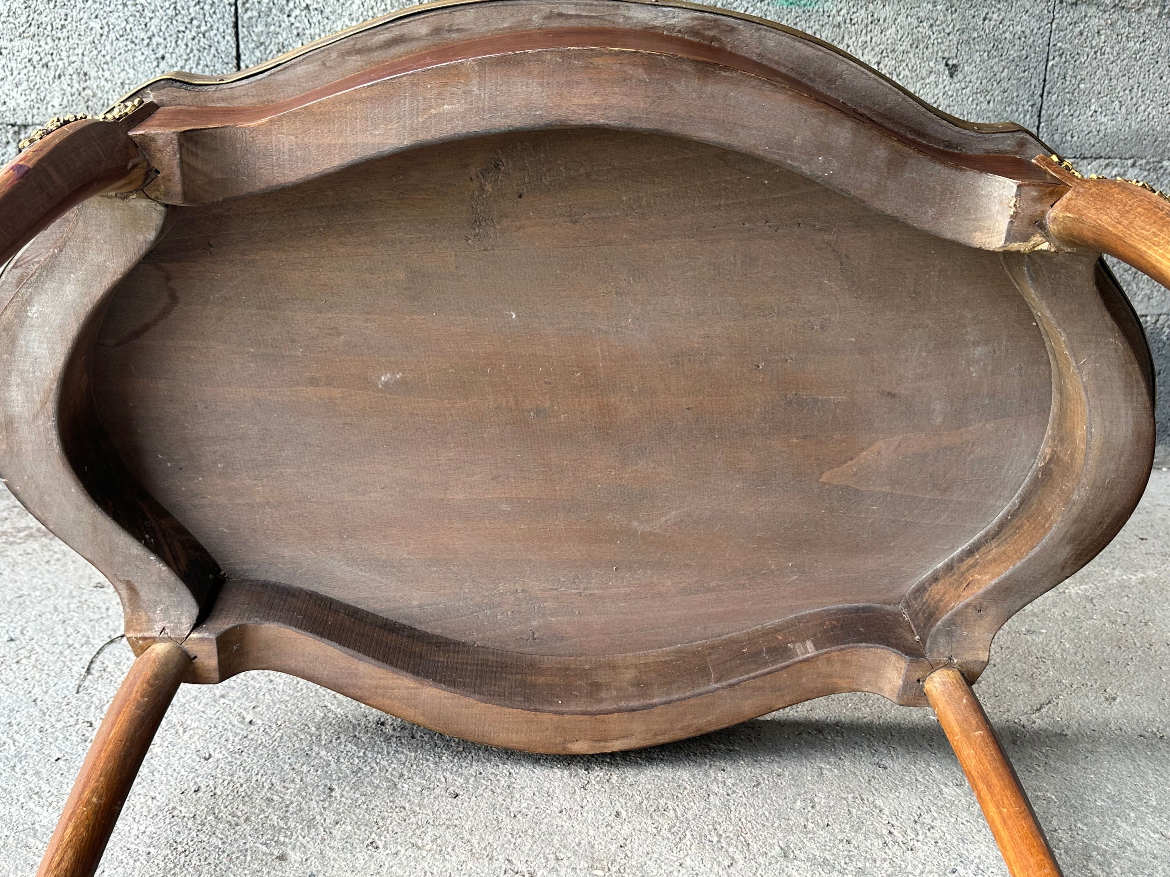 Louis XVI style hot water bottle coffee table