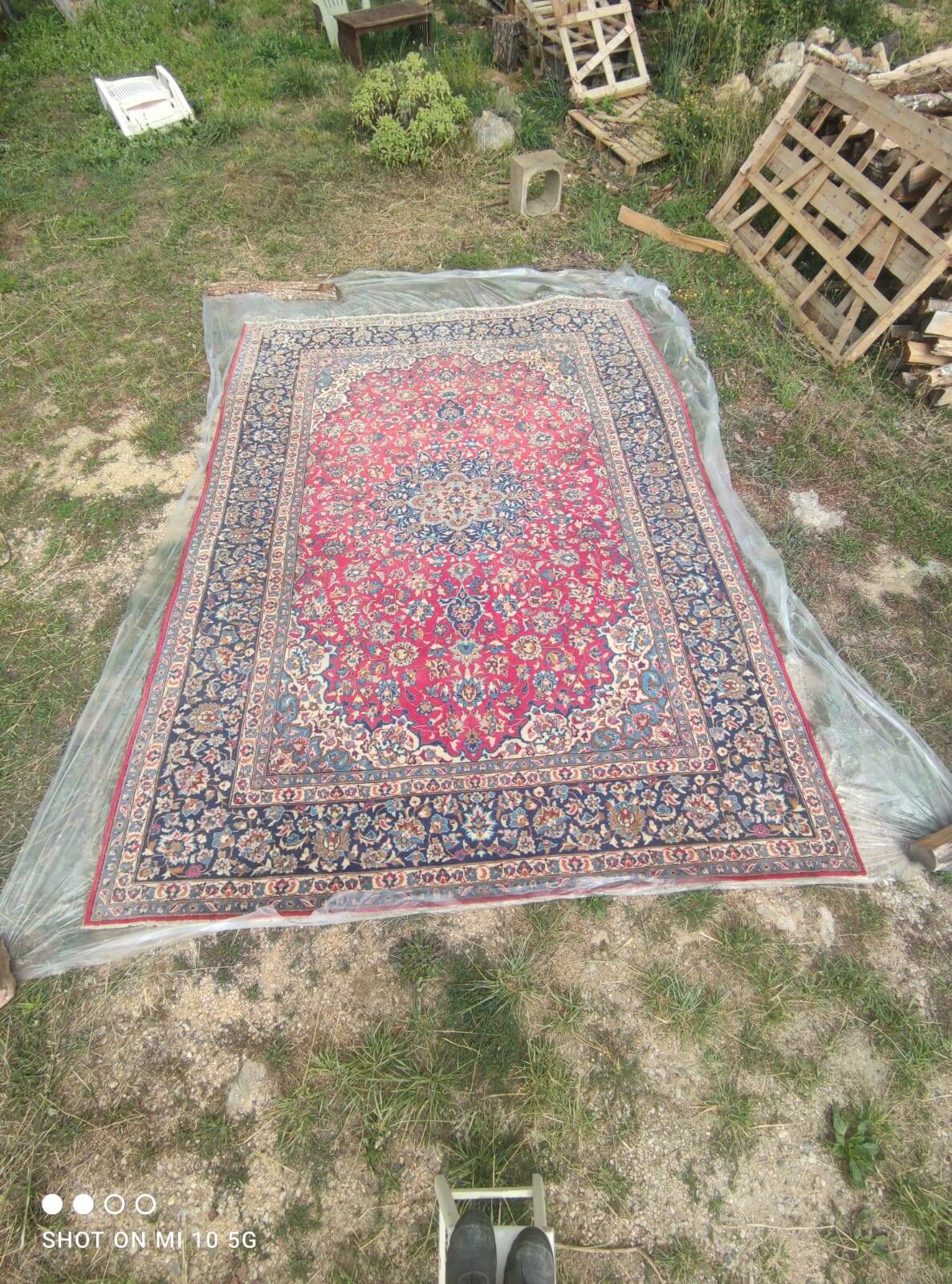 Exceptional vintage Kerman Persian carpet, hand-knotted in wool - 290 x 40.