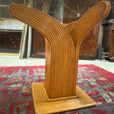 Large rattan table by Maurizio Mariani