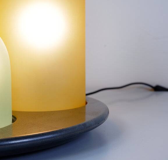 Italian Murano Glass Table Lamp 'Bacco 1-2-3' by Gido Rasati for ITRE - 1980s