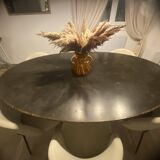 Blue stone dining table