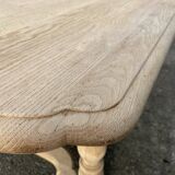 Raw wood farmhouse table
