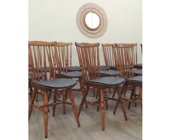 Lot de 14 chaises bistrot Baumann