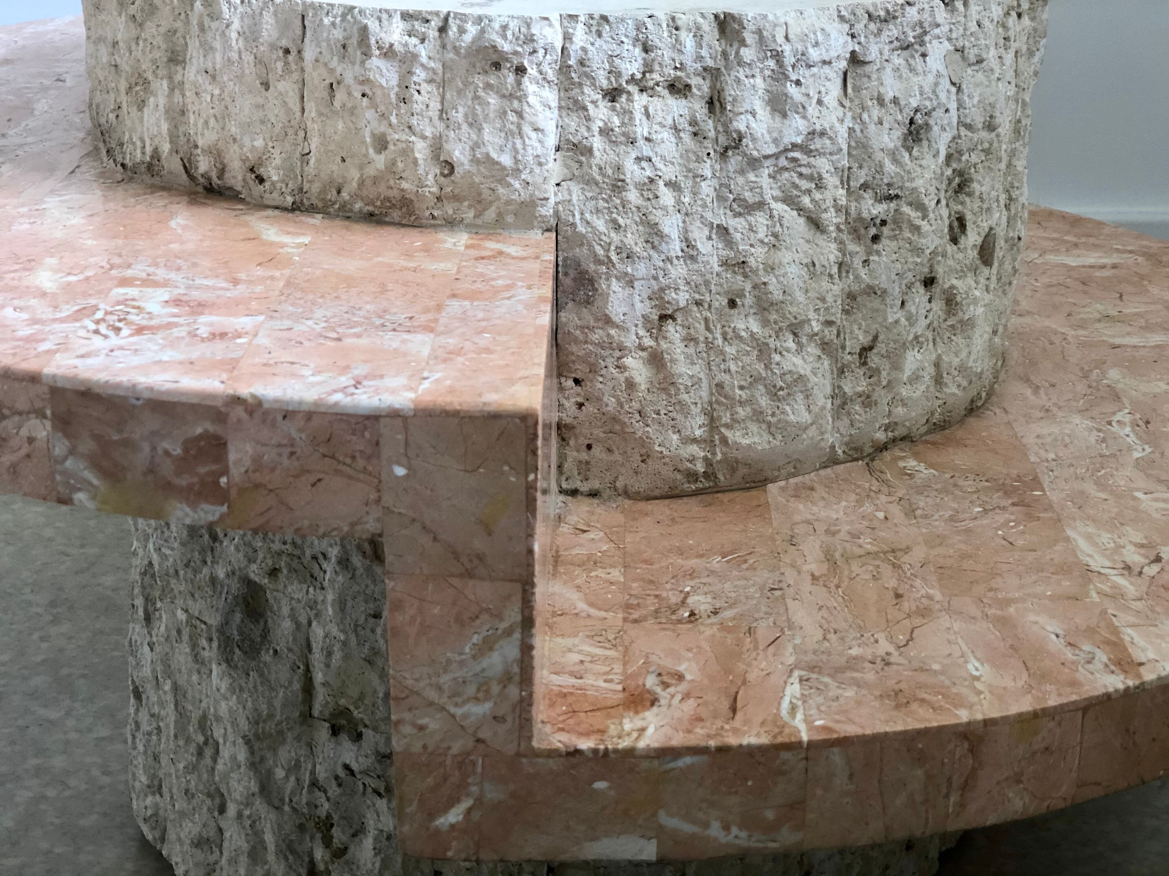 Black-pitched coffee table and faux marble tackle, Italy, 1970