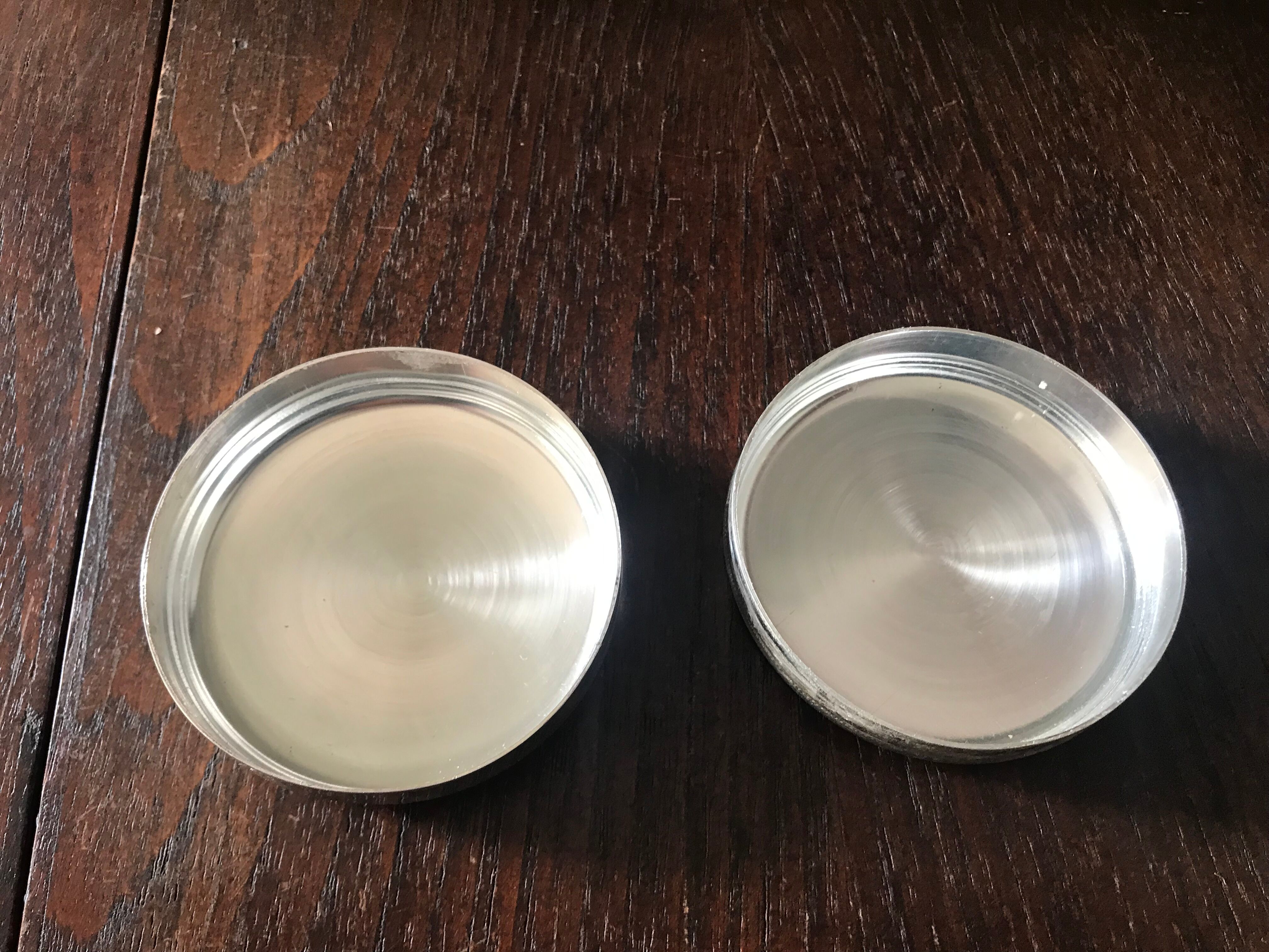 Silver metal pill box