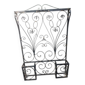 Wrought iron coat rack