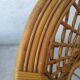 Pair of vintage rattan armchairs
