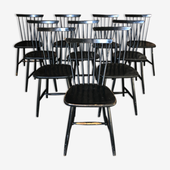 Set of 10 Edsby Verken chairs