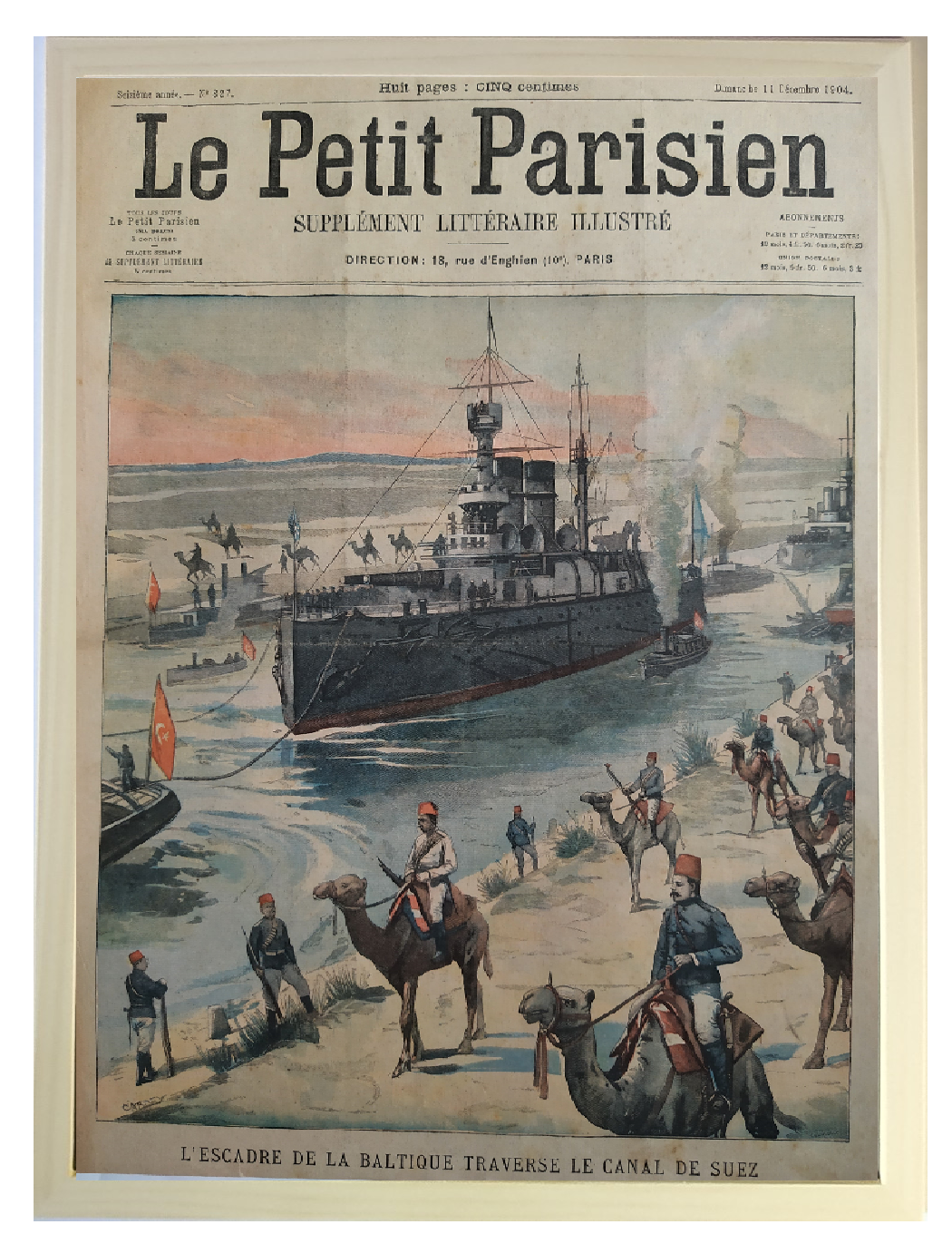 The Baltic squadron crosses the Suez Canal in 1904