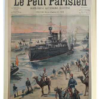 L'escadre de la Baltique traverse le Canal de Suez en 1904