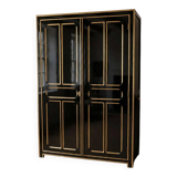 Parisian Armoire "Signature" – Regency Black Satin & Gold Finish (The É