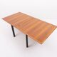 Table à manger vintage pliable en noyer, design italien, 1980