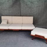 František jiràk sofa bed by tatra, vintage czech 1960s