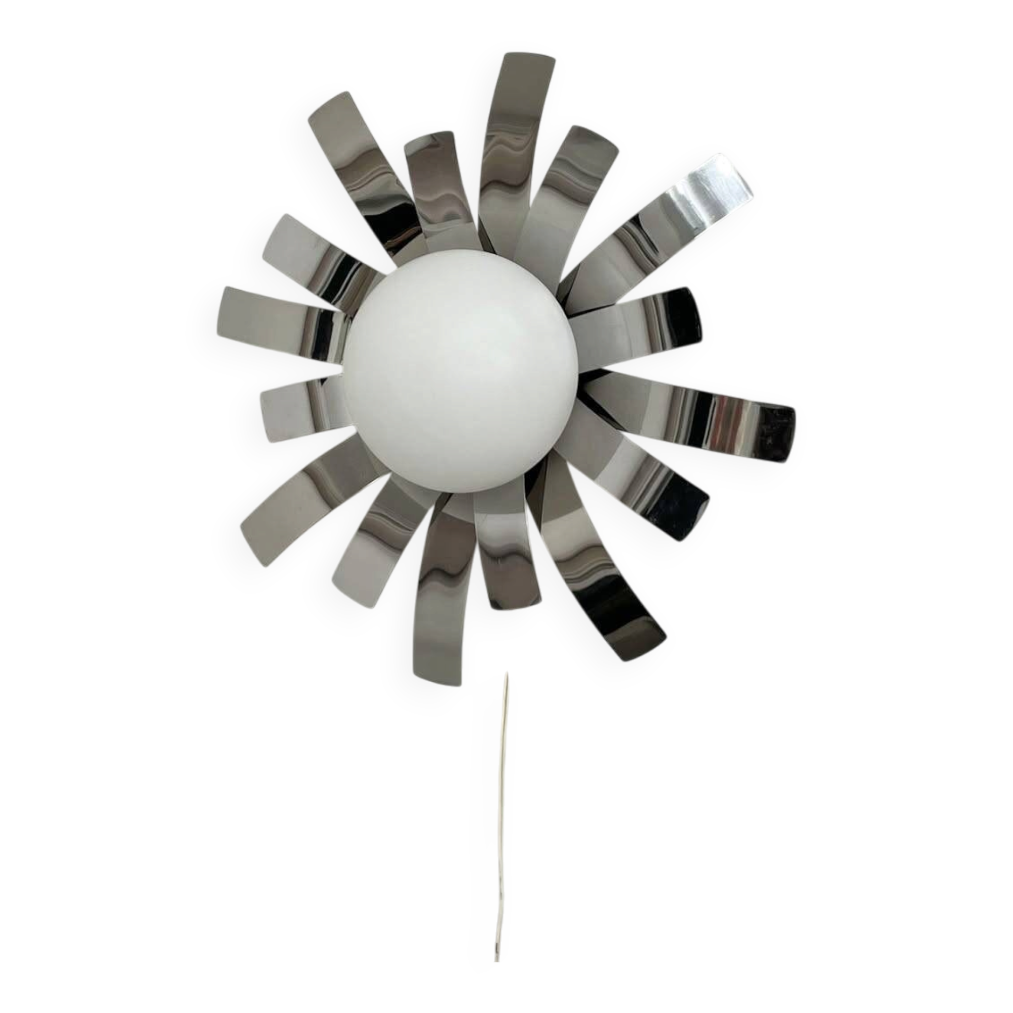 Chrome Sun Wall Light