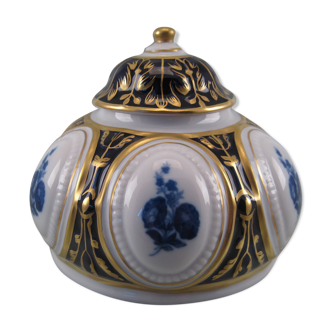 Ancienne bonbonnière en fine porcelaine royal dux made in czechoslovakia xx ème