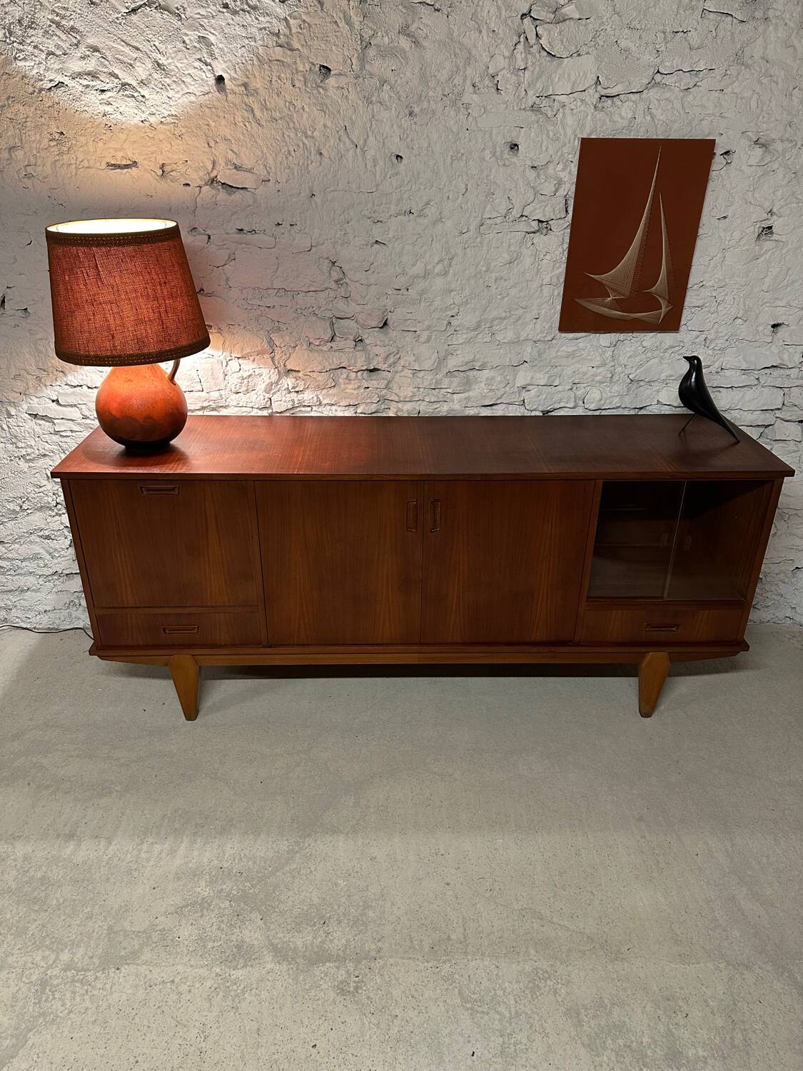 Vintage Scandinavian teak sideboard