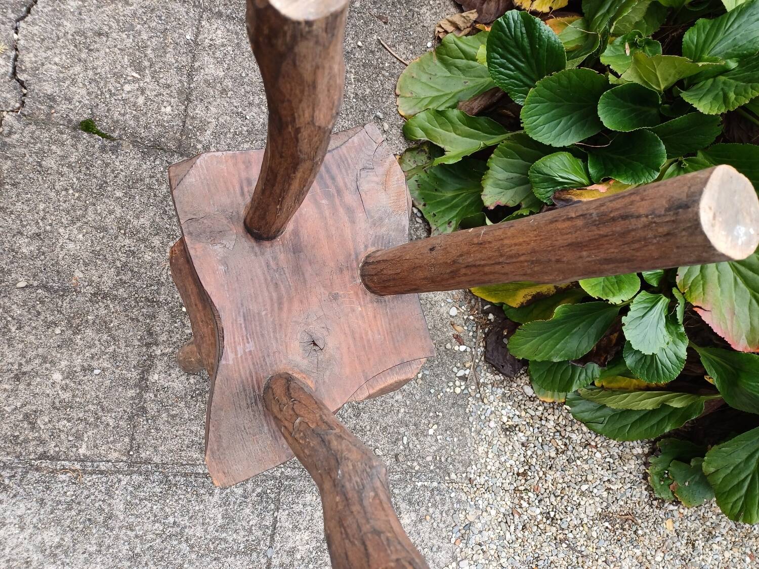 Pair of brutalist stools