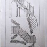 Carpentry board " Staircase with Straight Limons "