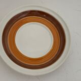 7 cups and under cups, Gien earthenware seventies décor, 1970