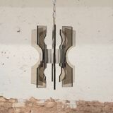 Chandelier 70s smoked glasses