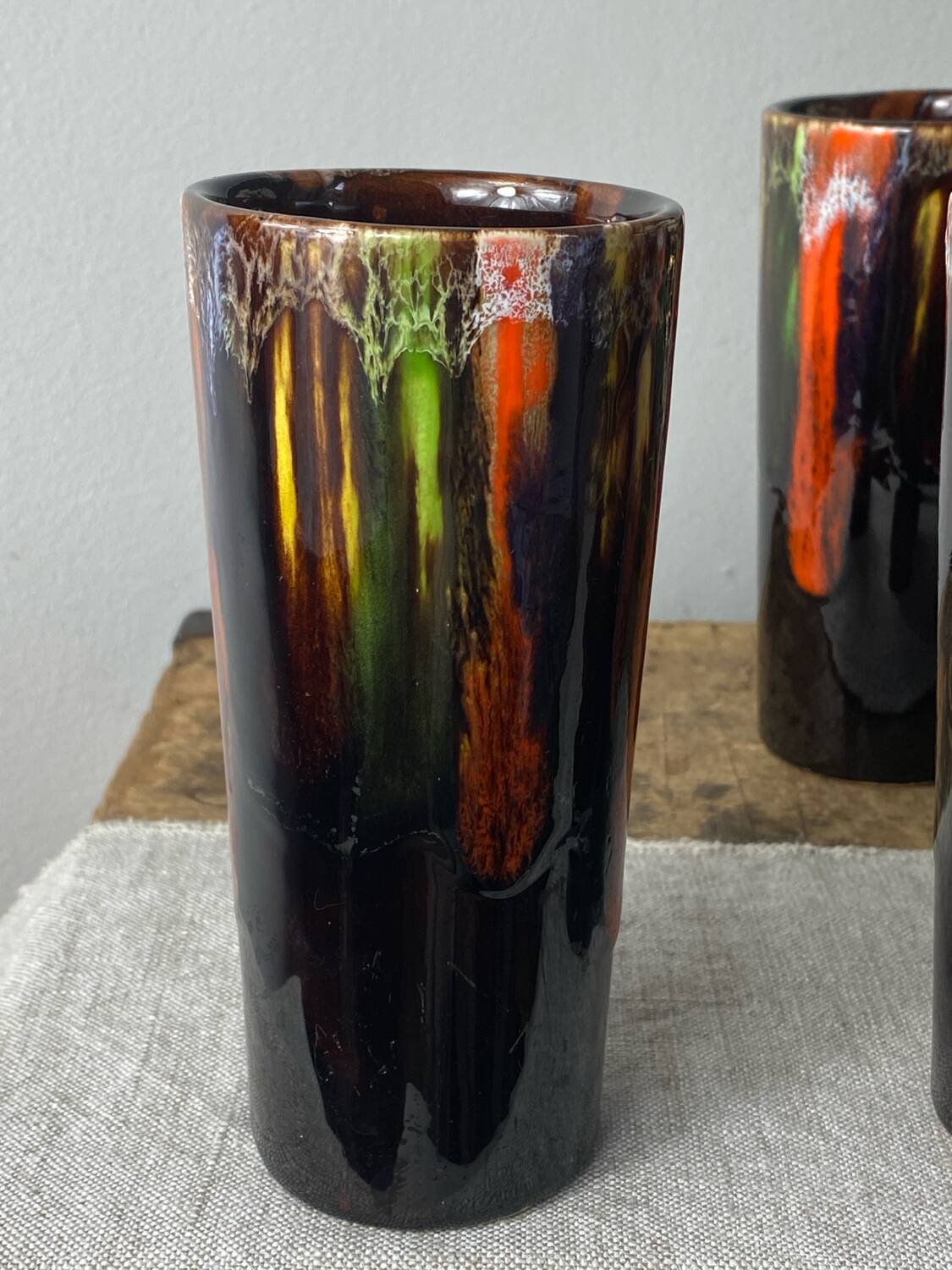Verres  à orangeade en céramique Vallauris