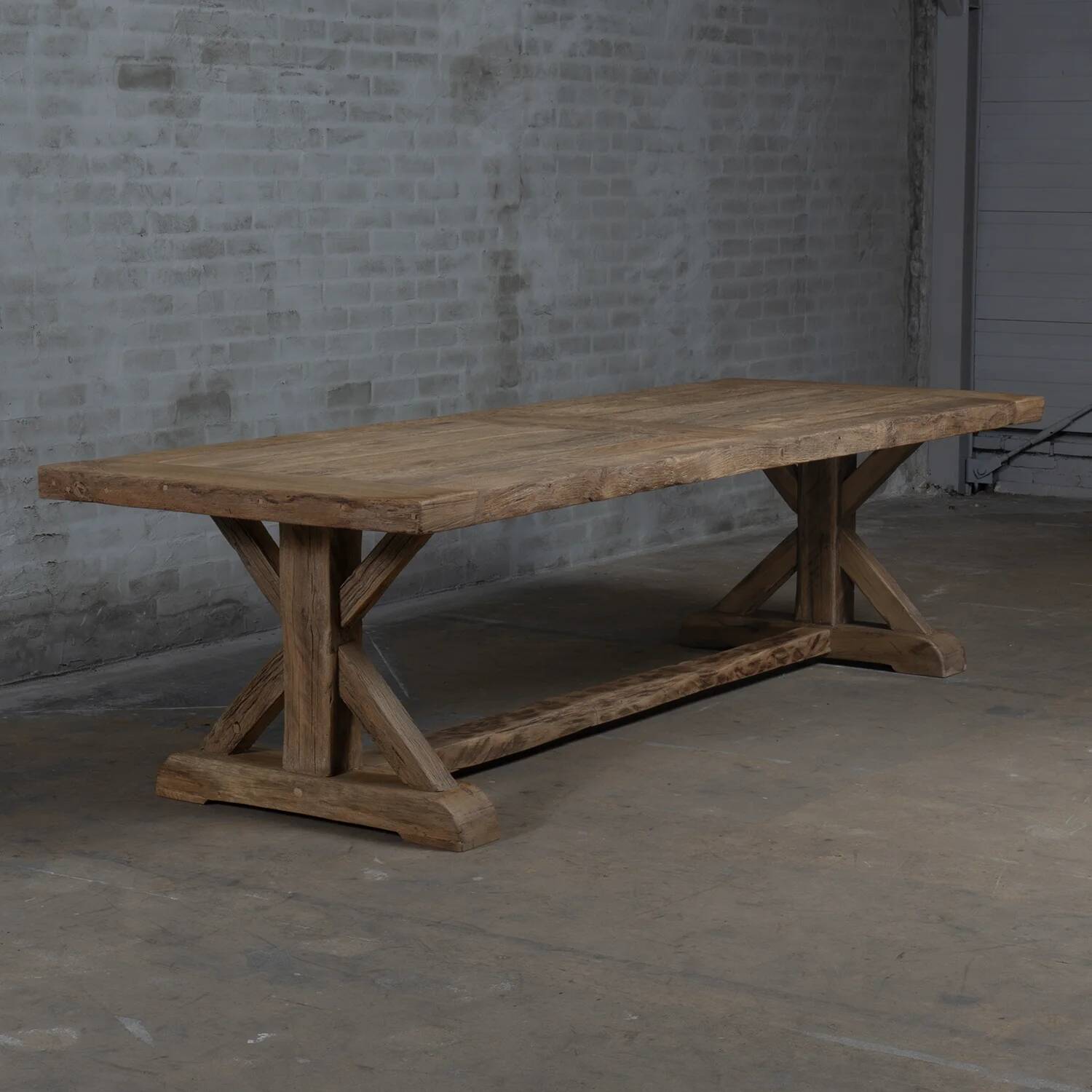 Cross Farm Table – Old Oak 300 cm