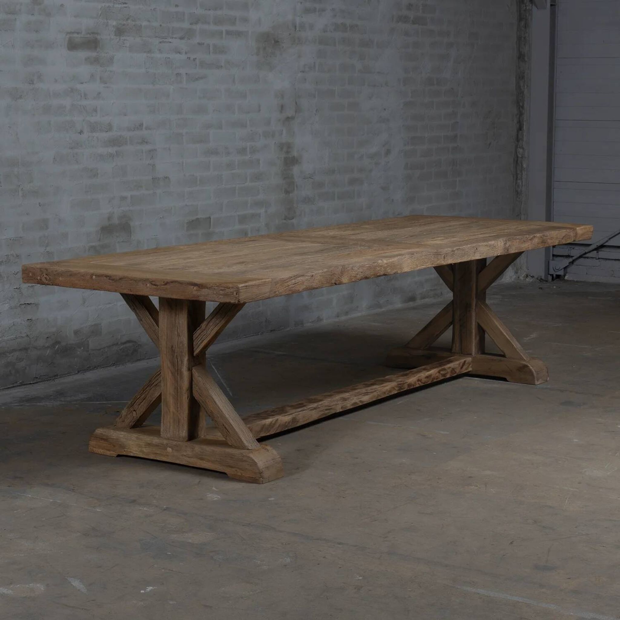 Table de ferme Cross – Chêne Ancien 300 cm