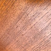 Large Danish brutalist coffee table in solid teak, 1960s.