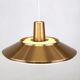 XL Danish copper pendant lamp 1970s