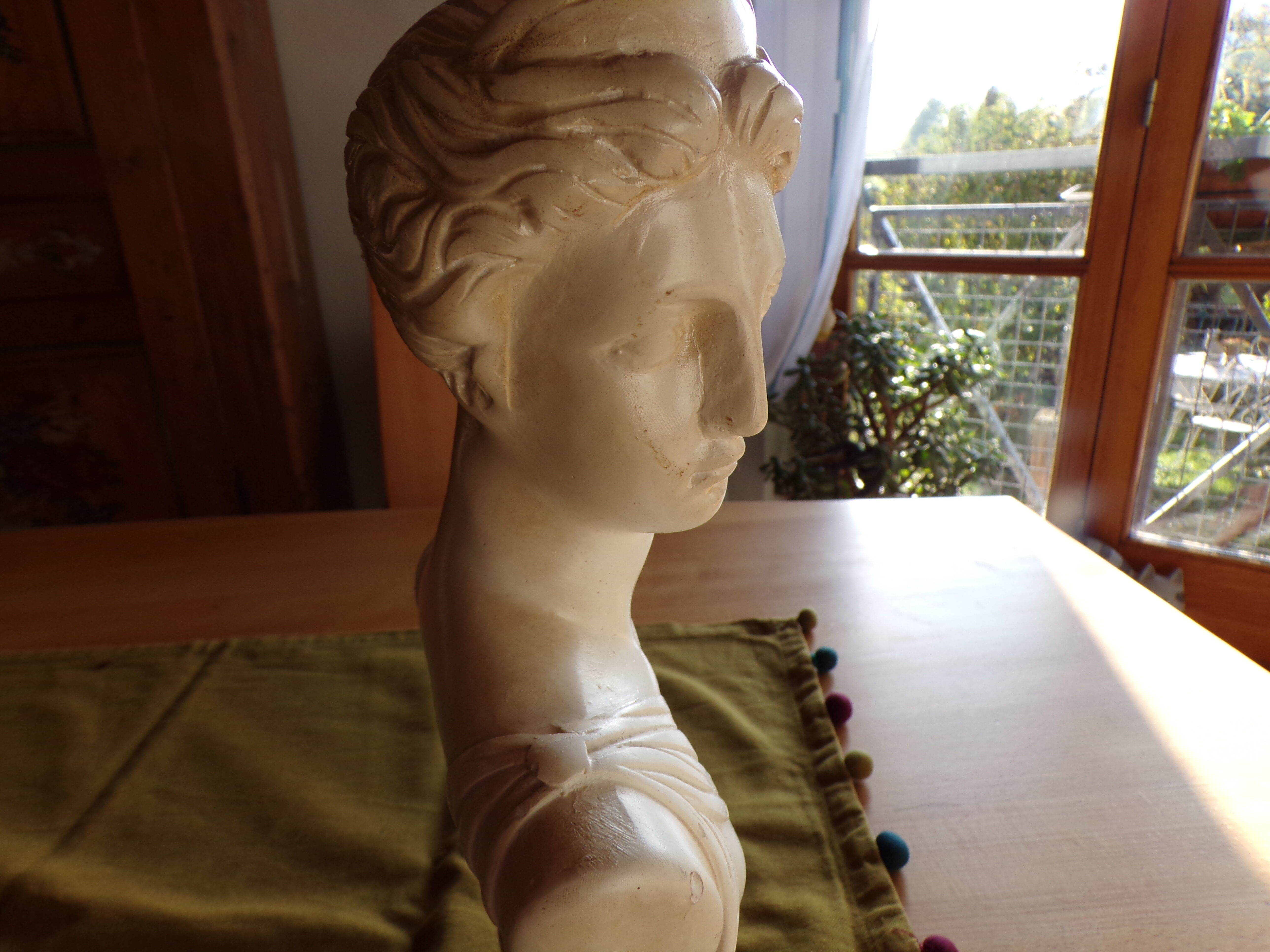 Buste d'artemis Diane en platre