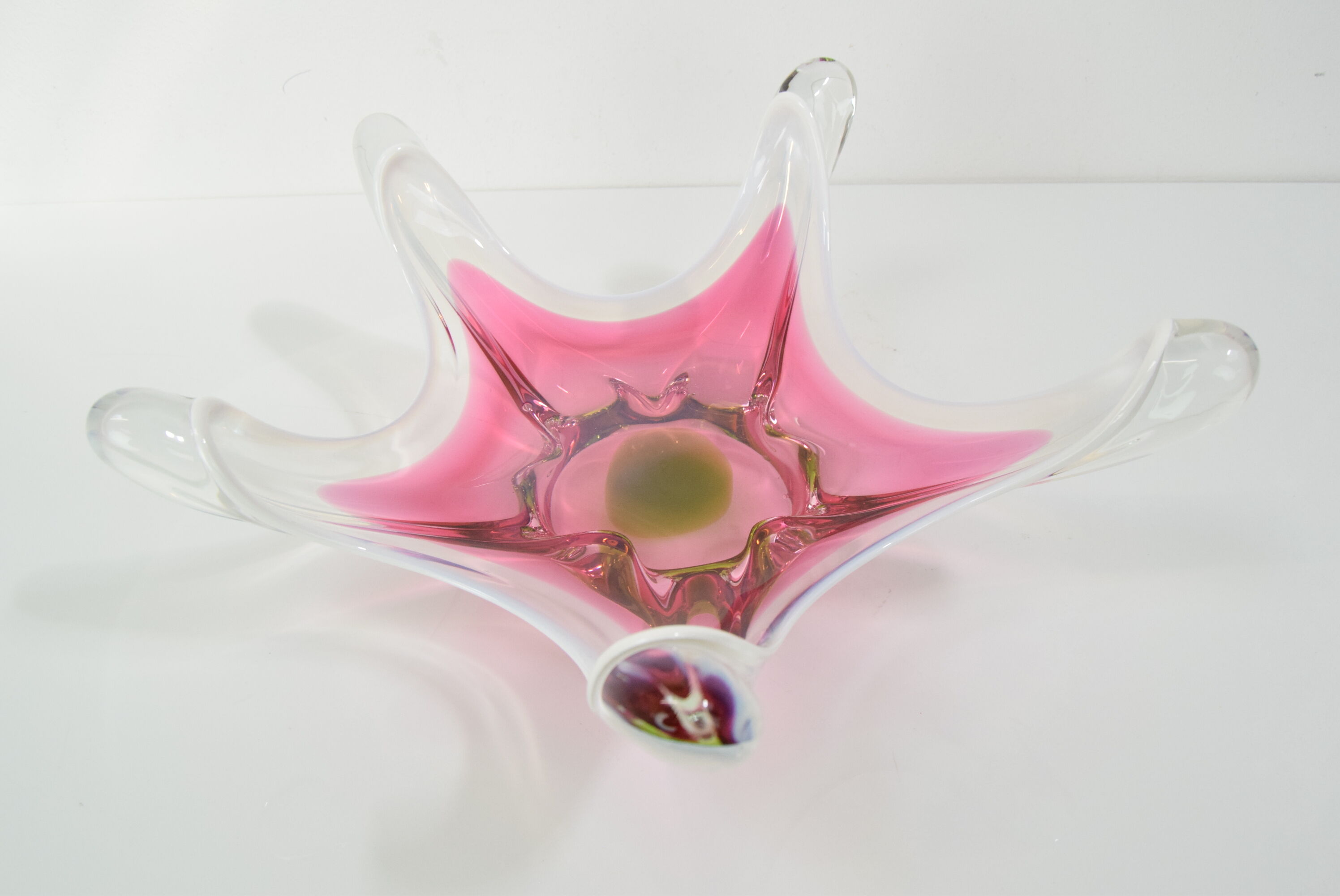 Czech Art Glass Bowl by Josef Hospodka for Chribska Glasswork,1960's.